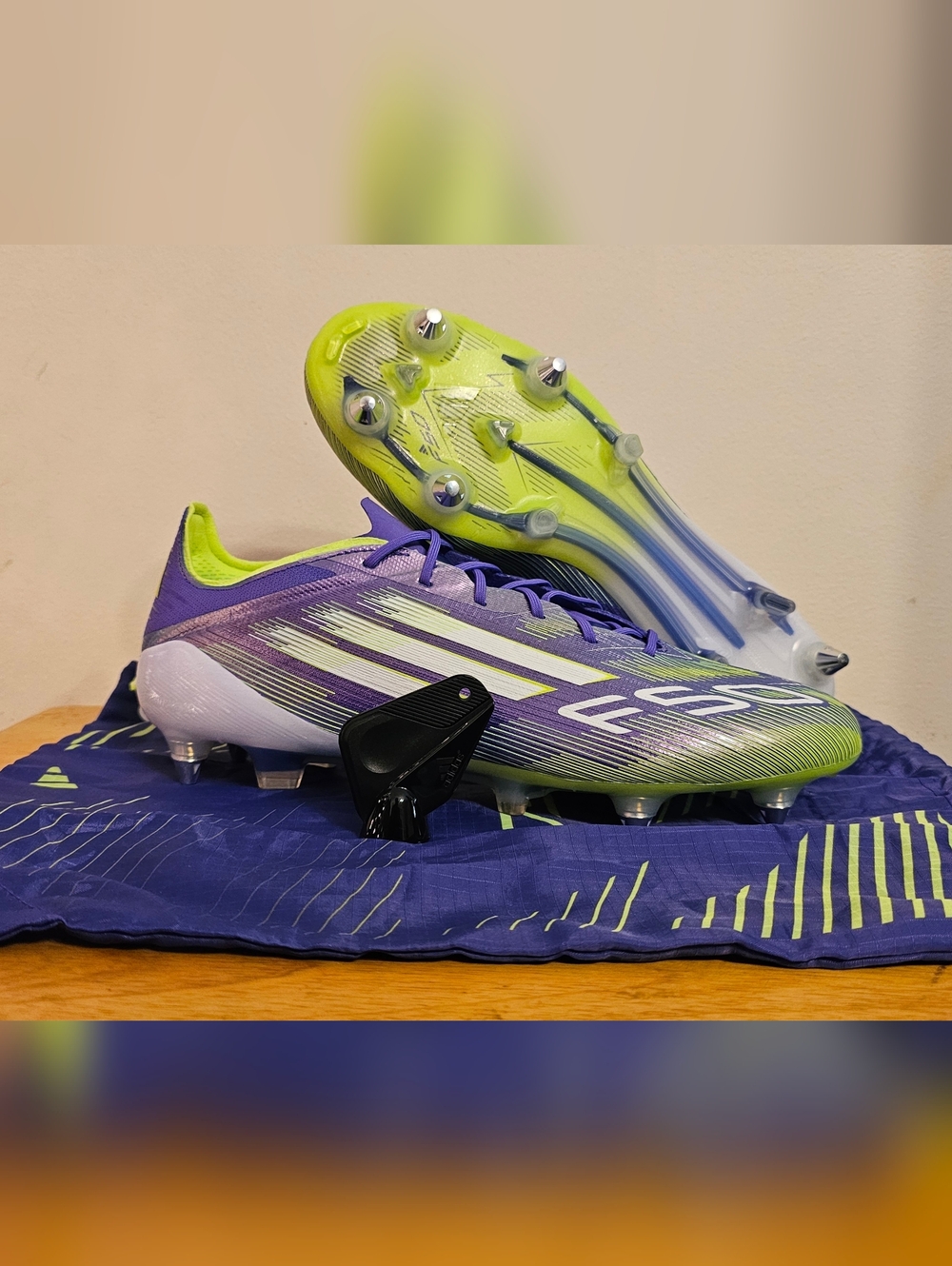 Adidas F50 Elite SG Purple Silver Soccer Cleats Mens Sz 11 w/ bag & tool  JH7633